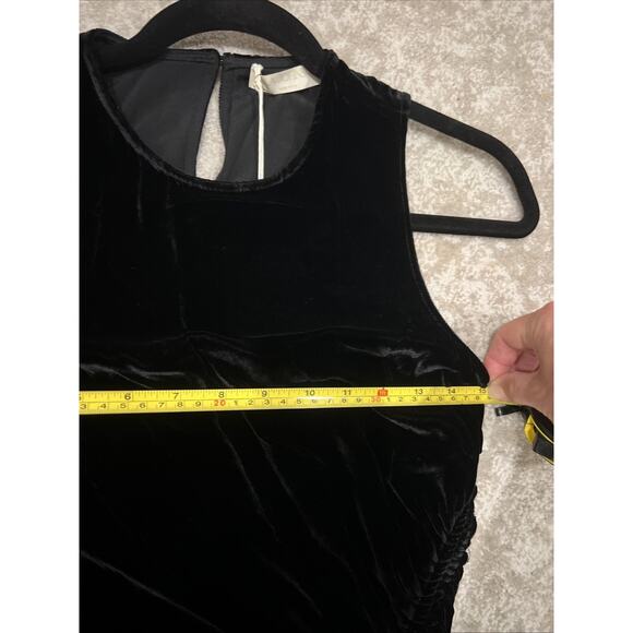 Ulla Johnson Cornelia Velvet Sleeveless Midi Dress in Black Size 0 $790 - Picture 10 of 13